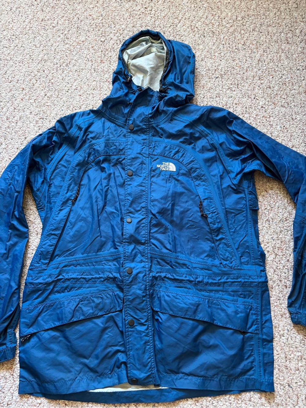 Columbia rain coat snow pocket winter jacket blue men’s large
